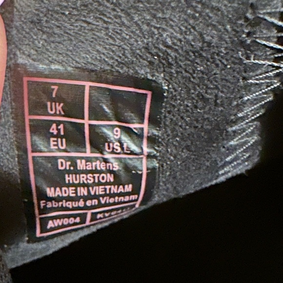 DR MARTENS CHELSEA HURSTON BLACK LEATHER LUG SOLE HEELED ANKLE BOOTS 9 - Picture 11 of 13